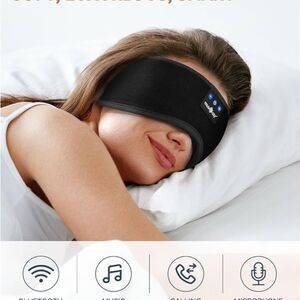 MUSICOZY Black Bluetooth Sleep Mask